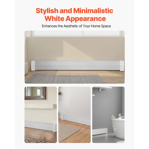 Baseboard Heater Covers Premium Series 6 ft Standard Electric Heating Unit