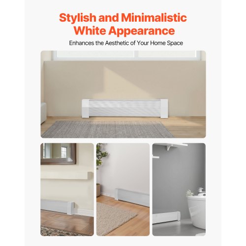 Baseboard Heater Covers Premium Series 3 ft Standard Electric Heating Unit