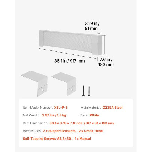 Baseboard Heater Covers Premium Series 3 ft Standard Electric Heating Unit