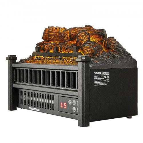 Electric Fireplace Log 16 inch Fireplace Insert Log Heater with Remote