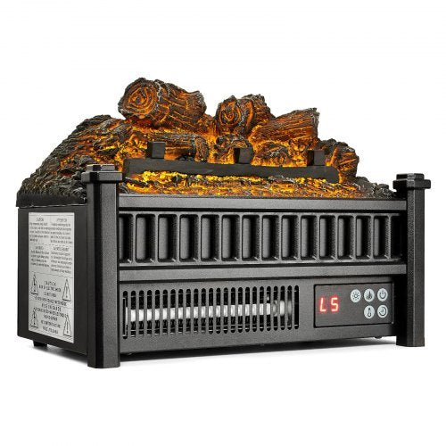 Electric Fireplace Log 16 inch Fireplace Insert Log Heater with Remote