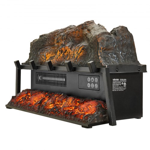 Electric Fireplace Log 23 inch Fireplace Insert Log Heater with Crackling