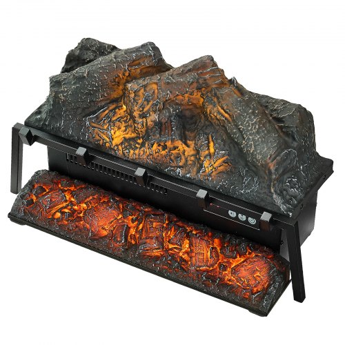 Electric Fireplace Log 23 inch Fireplace Insert Log Heater with Crackling