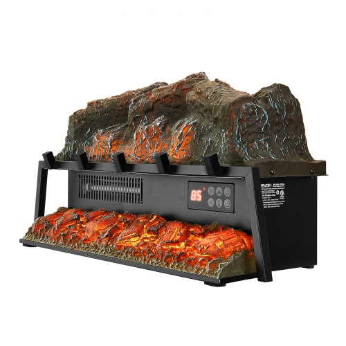 Electric Fireplace Log 25 inch Fireplace Insert Log Heater with Crackling