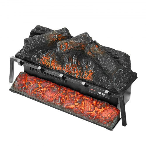 Electric Fireplace Log 25 inch Fireplace Insert Log Heater with Crackling