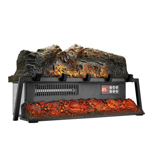Electric Fireplace Log 25 inch Fireplace Insert Log Heater with Crackling
