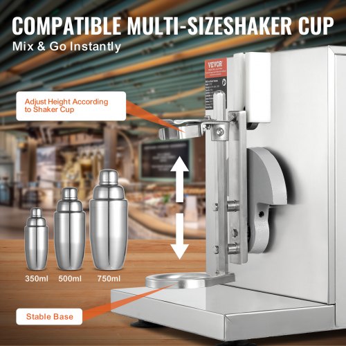 Milkshake Maker Machine 120W Commercial Milk Tea Shaker Machine Single