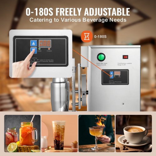 Milkshake Maker Machine 120W Commercial Milk Tea Shaker Machine Single