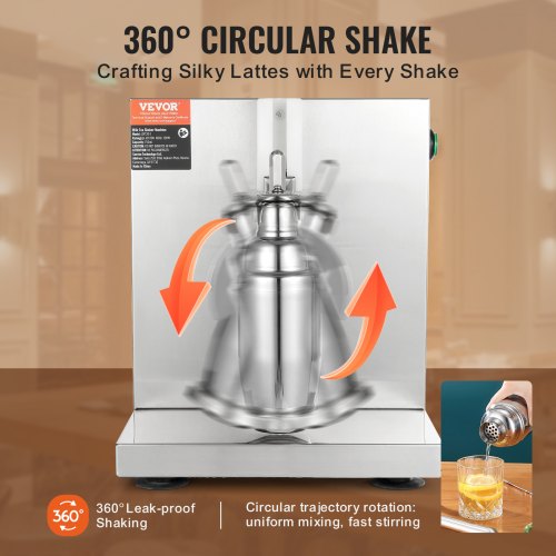 Milkshake Maker Machine 120W Commercial Milk Tea Shaker Machine Single