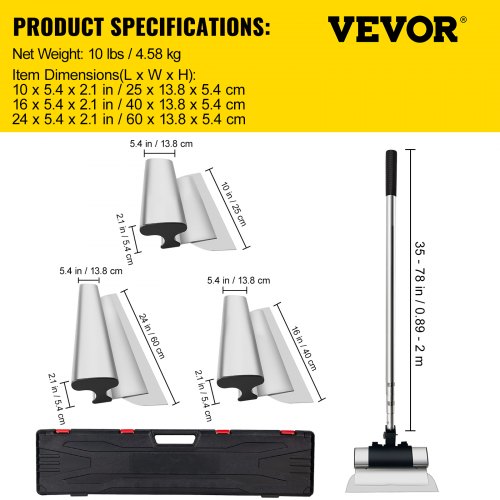 Skimming Blade Set254060 cm Blades 3578 Extension HandleEuropean