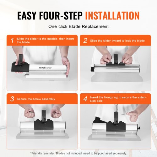 Drywall Skimming Kit Handle Fixator Smoothing Knife Accessory