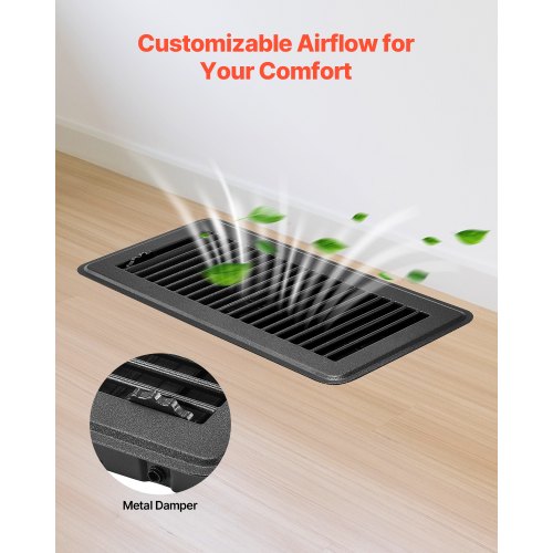 4 x 10 Inch Floor Registers 12Pack Vent Grilles HAVC HeavyDuty Walkable