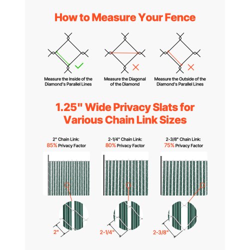 Bottom Locking Privacy Slats SingleWall Vertical BottomLocking Slats