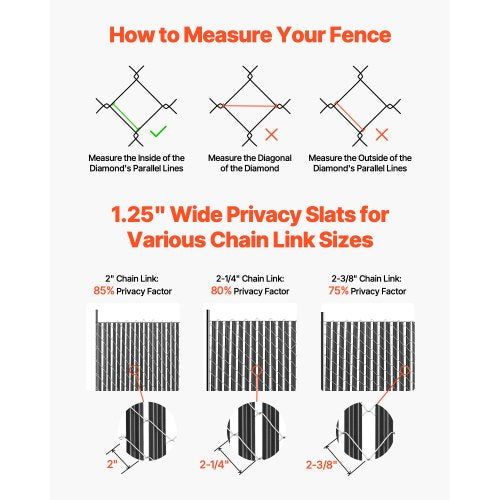 Bottom Locking Privacy Slats SingleWall Vertical BottomLocking Slats