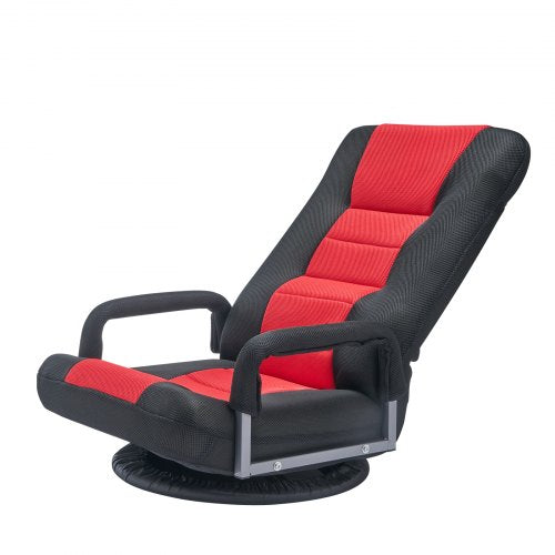 Swivel Floor Gaming Chair with Armrests 360Degree Rotating Floor Chair