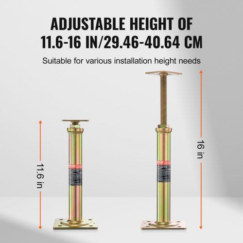 House Floor Jacks 4 Pack 11616 Height Range 2500 lbs Max Load