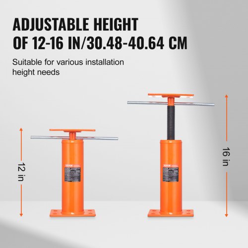 House Floor Jack 1216 Height Range 9700 lbs Max Load Capacity