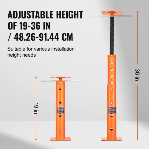 House Floor Jack 1936 Height Range 18000 lbs Max Load Capacity