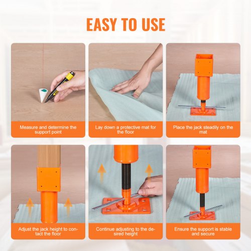 Screw Jack Post 4 x 4 132187 Height Range 24700 lbs Max Load