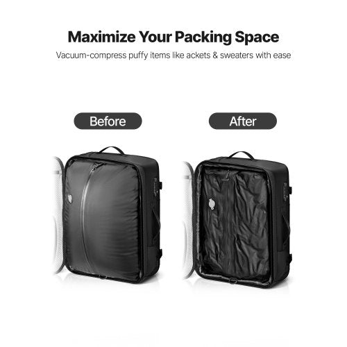 Vacuum Travel Backpack 65L Expandable Vacuum Seal Compression Travel