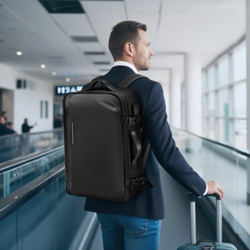 Vacuum Travel Backpack 65L Expandable Vacuum Seal Compression Travel