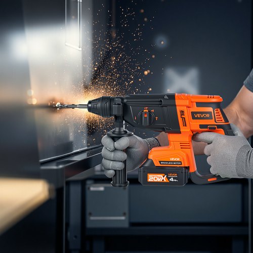 20V Brushless Cordless Hammer Drill LithiumIon 1 Inch Rotary Hammer