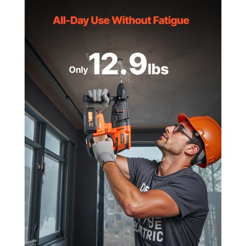 20V Brushless Cordless Hammer Drill LithiumIon 1.1 Inch Rotary Hammer