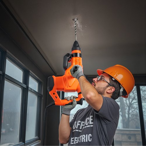 Corded Hammer Drill 1600W 175350RPM Electric Demolition Drills 2Inch
