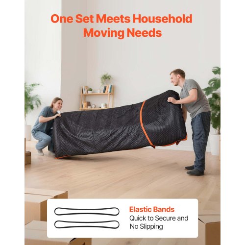 Moving Blankets 6 Pcs 72 x 40 in 32 lbsdz Large Packing Blankets with Cotton