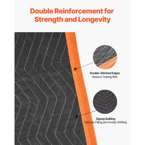 Moving Blankets 12 Pcs 72 x 40 in 32 lbsdz Large Packing Blankets with Cotton