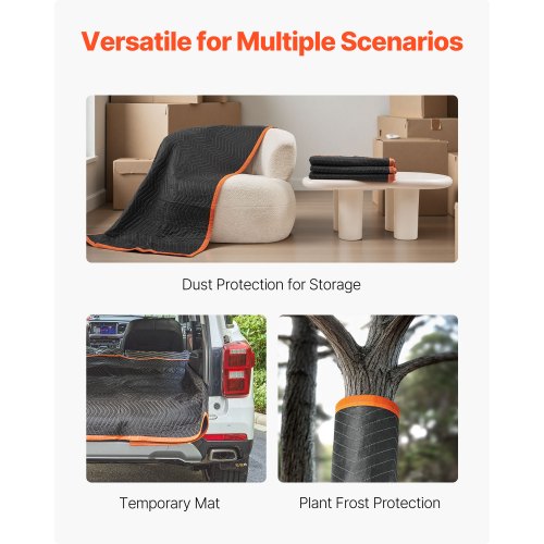 Moving Blankets 12 Pcs 72 x 40 in 32 lbsdz Large Packing Blankets with Cotton