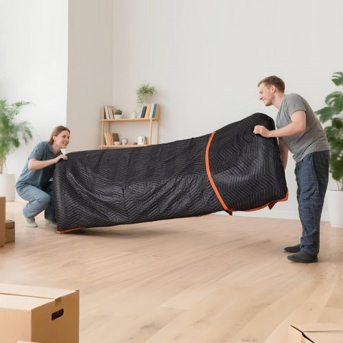 Moving Blankets 12 Pcs 72 x 40 in 32 lbsdz Large Packing Blankets with Cotton