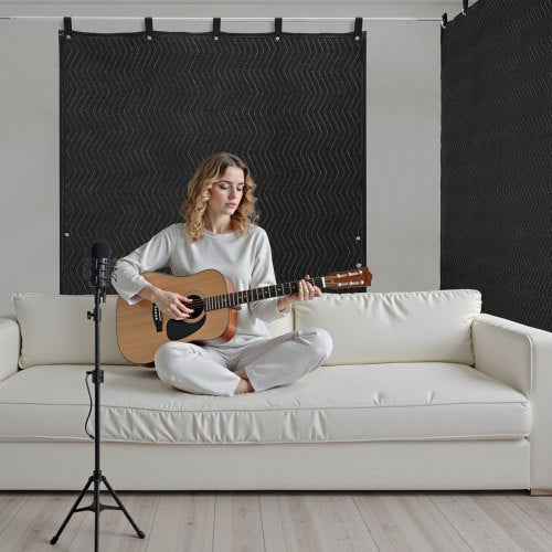 Sound Dampening Blankets Soundproof Curtains with 80 x 48 in Soundproof
