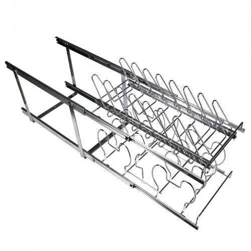 Pan and Pot Rack 2Tier Expandable Pull Out Under Cabinet Organizer Cookie