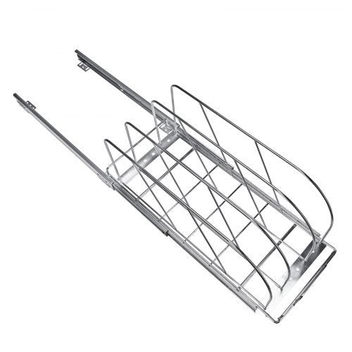 Pan and Pot Rack Expandable Pull Out Under Cabinet Organizer Cookie Sheet