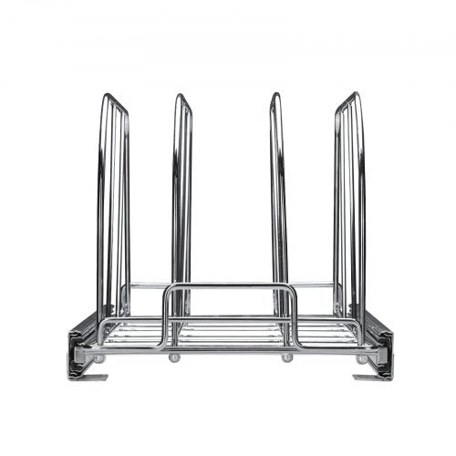 Pan and Pot Rack Expandable Pull Out Under Cabinet Organizer Cookie Sheet