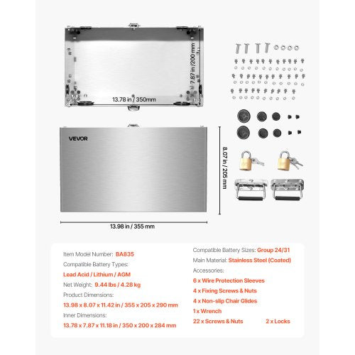 Battery Box Group 2431 Trolling Motor Battery Box Marine Batteries Case