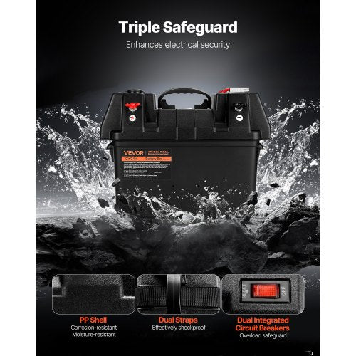 Battery Box Group 2431 Trolling Motor Battery Box 12V24V Marine