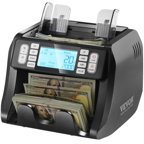 Money Counter Machine Bill Counter with UV MG IR and DD Counterfeit