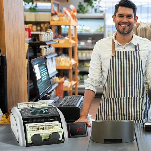 Money Counter Machine Bill Counter with UV MG IR and DD Counterfeit