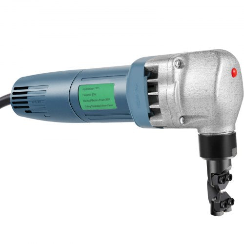 Electric Sheet Metal Cutter 380W Power 1800RPM Rotor Speed 007in18mm
