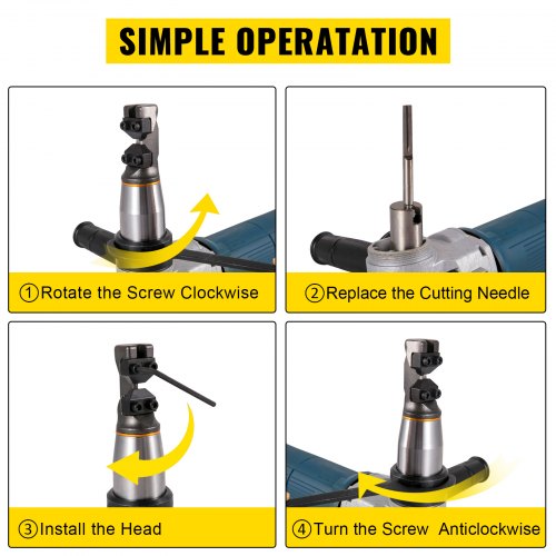 Electric Metal Nibbler 625W Nibbler Metal Cutter 1000RPM High Speed Rotor