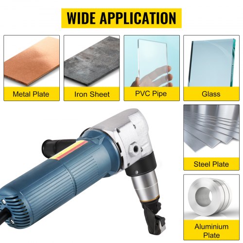 Electric Metal Nibbler 625W Nibbler Metal Cutter 1000RPM High Speed Rotor