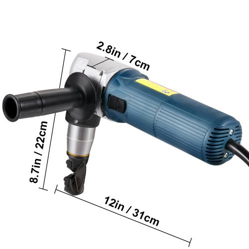 Electric Metal Nibbler 625W Nibbler Metal Cutter 1000RPM High Speed Rotor