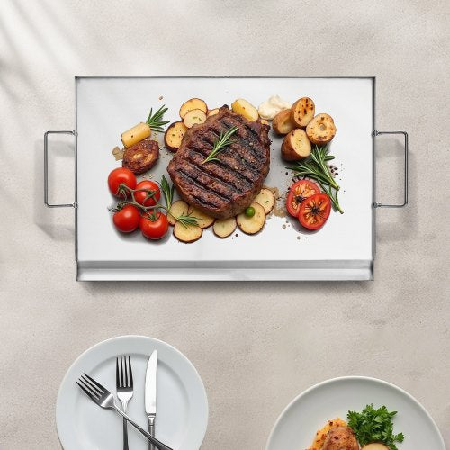 Stainless Steel Griddle 23x16 inch Universal Flat Top Rectangular Plate
