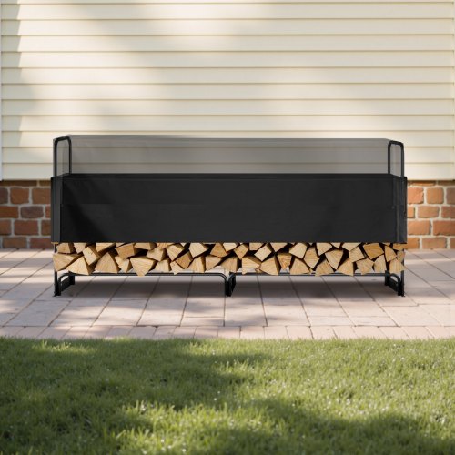 Firewood Rack with Waterproof Cover 101 x 14 x 46 in Outdoor Firewood