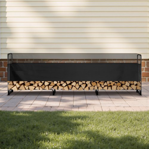 Firewood Rack with Waterproof Cover 150 x 14 x 46 in Outdoor Firewood