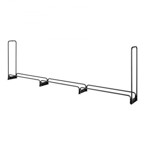Firewood Rack with Waterproof Cover 150 x 14 x 46 in Outdoor Firewood