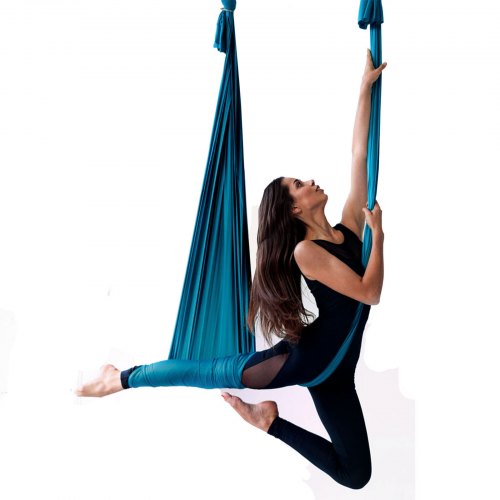Aerial Silk Yoga Swing 11 Yards Aerial Yoga Hammock Kit with 100gsm