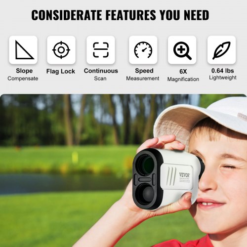 Golf Rangefinder 650 Yards Laser Golfing Hunting Range Finder 6X